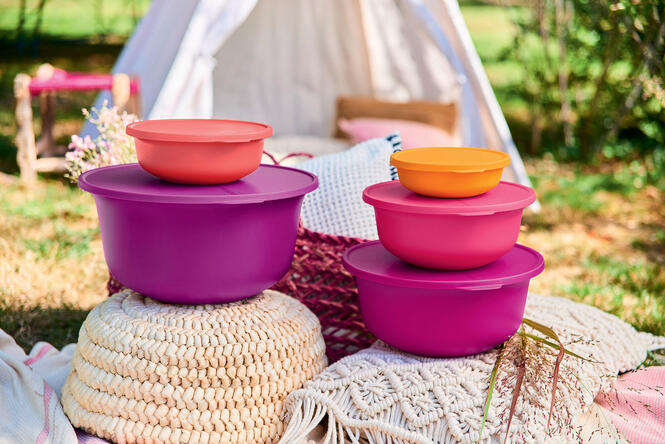 Tupperware Aloha Skål 1 l bunte, praktische Schüssel