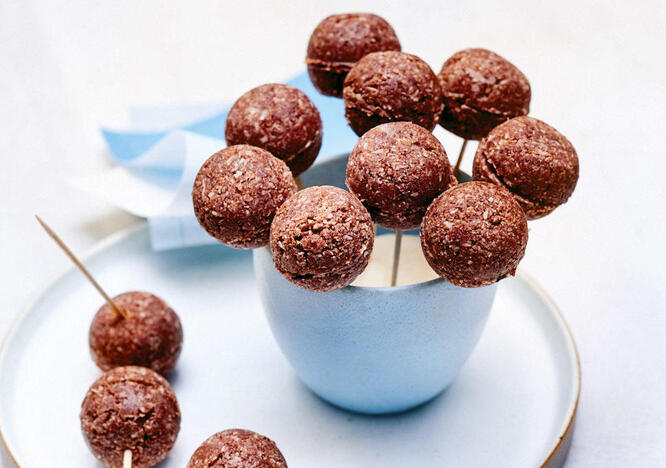 Tupperware Choklad- och kokospops som inte behöver gräddas 