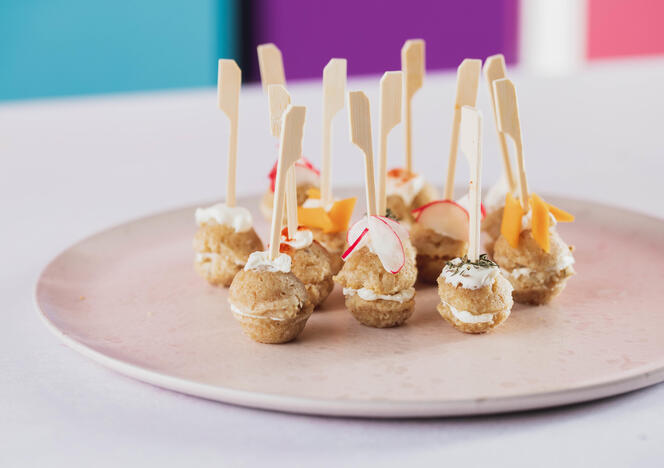Tupperware Parmesan-, zucchini- och olivpops 