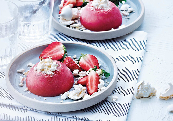 Tupperware Jordgubbs-/banansorbet 