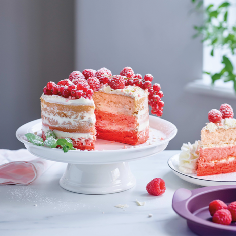 Tupperware Gräddtårta med hallon 