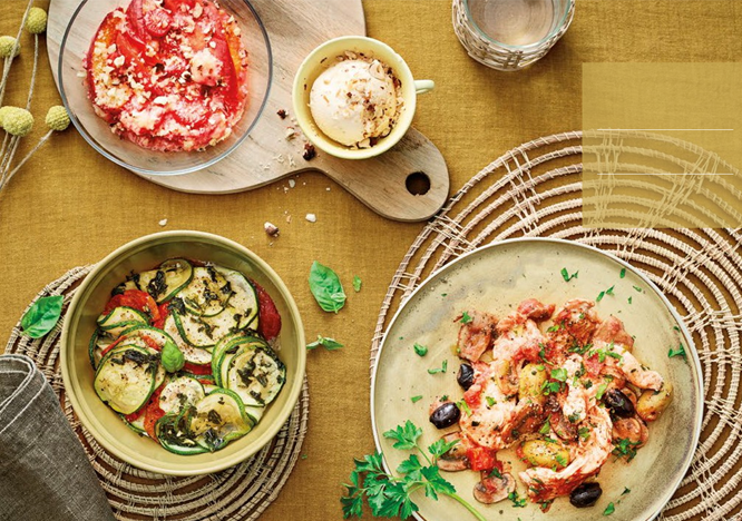 Tupperware 3-rätters meny med squash, kyckling och smulpaj 