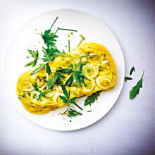 Ostquiche utan skorpa med purjolök